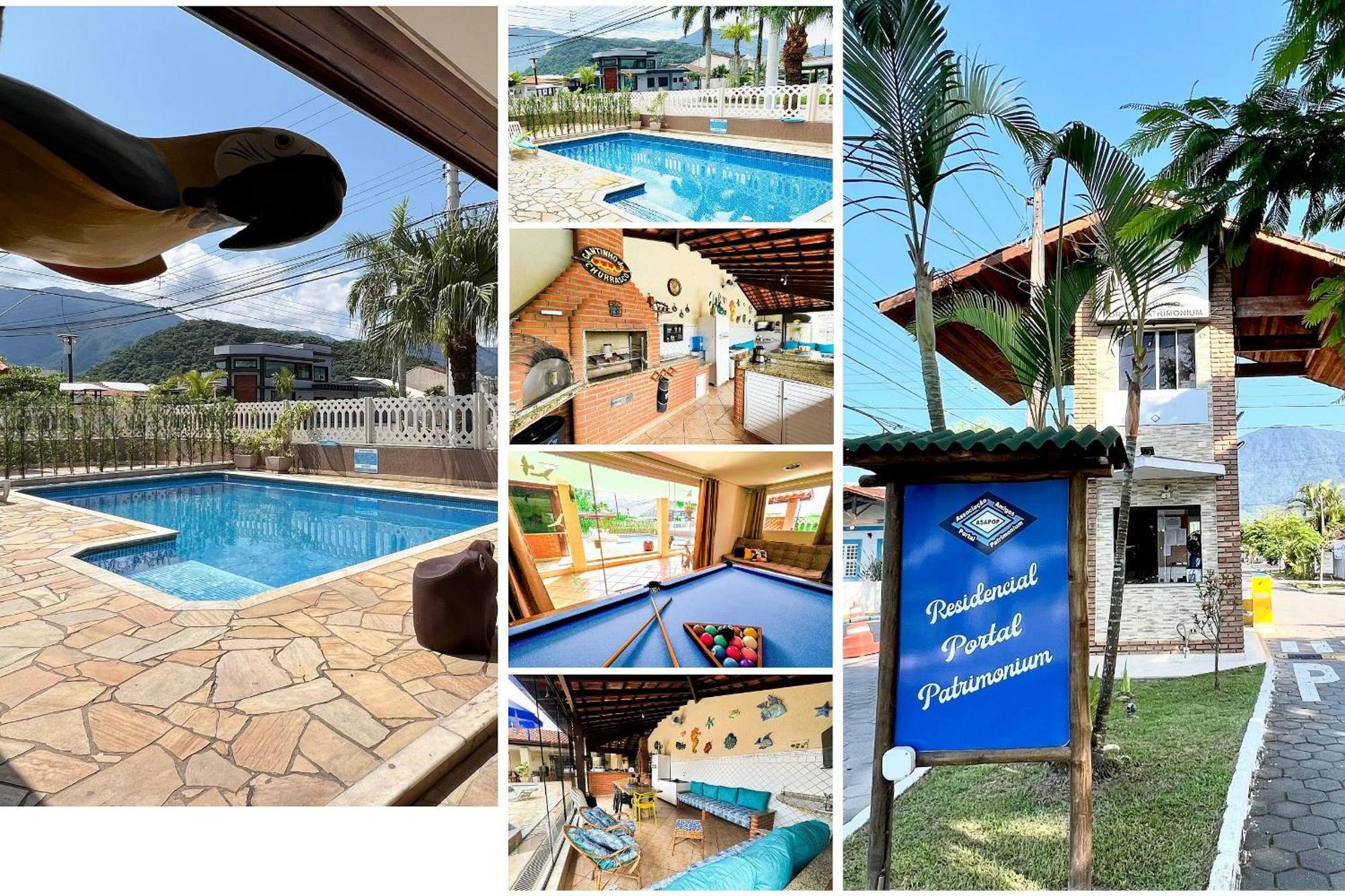 Praia/Piscina Com Hidro /Pebolim/Sinuca E Wi-Fi Caraguatatuba Esterno foto