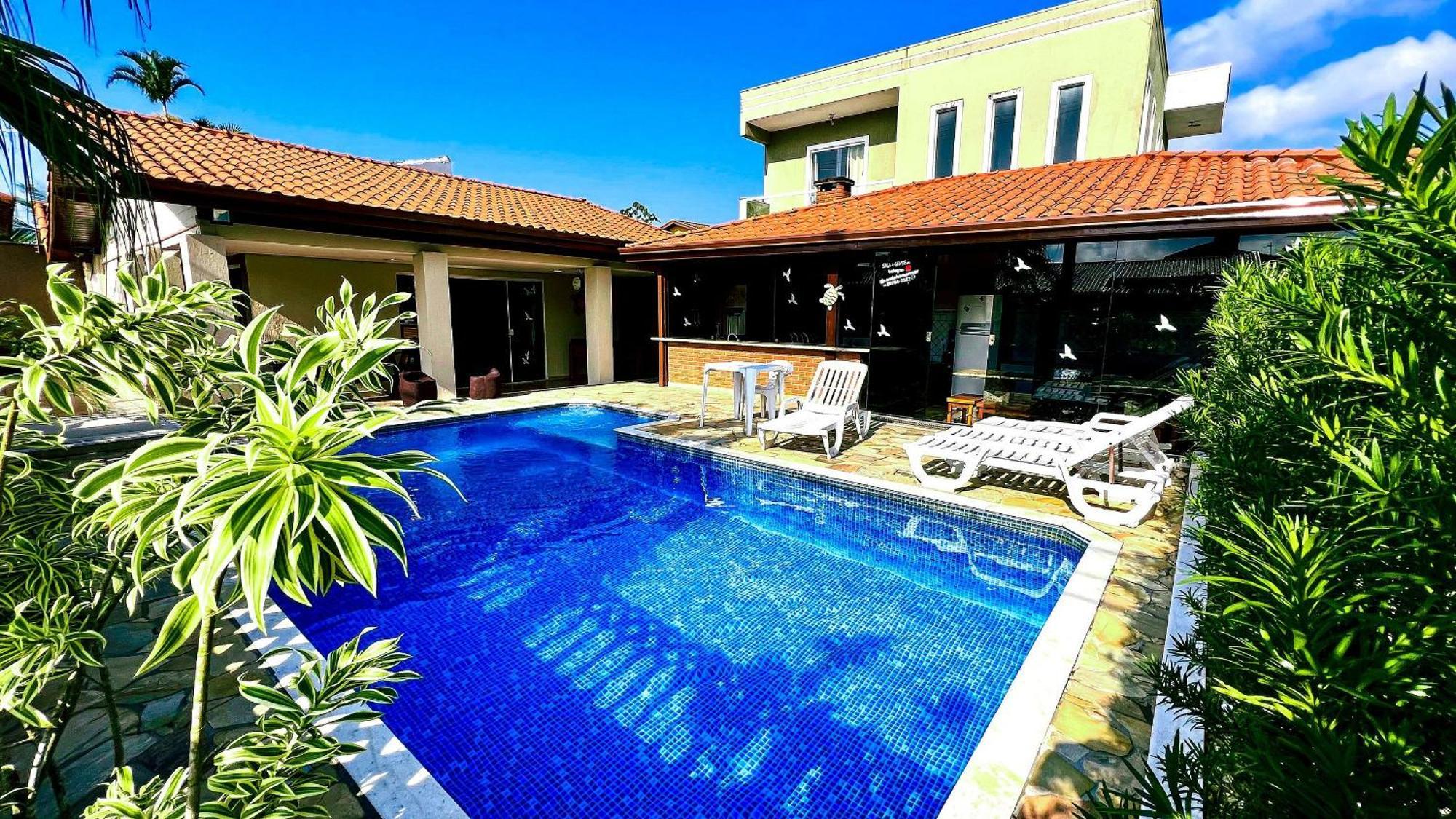 Praia/Piscina Com Hidro /Pebolim/Sinuca E Wi-Fi Caraguatatuba Esterno foto