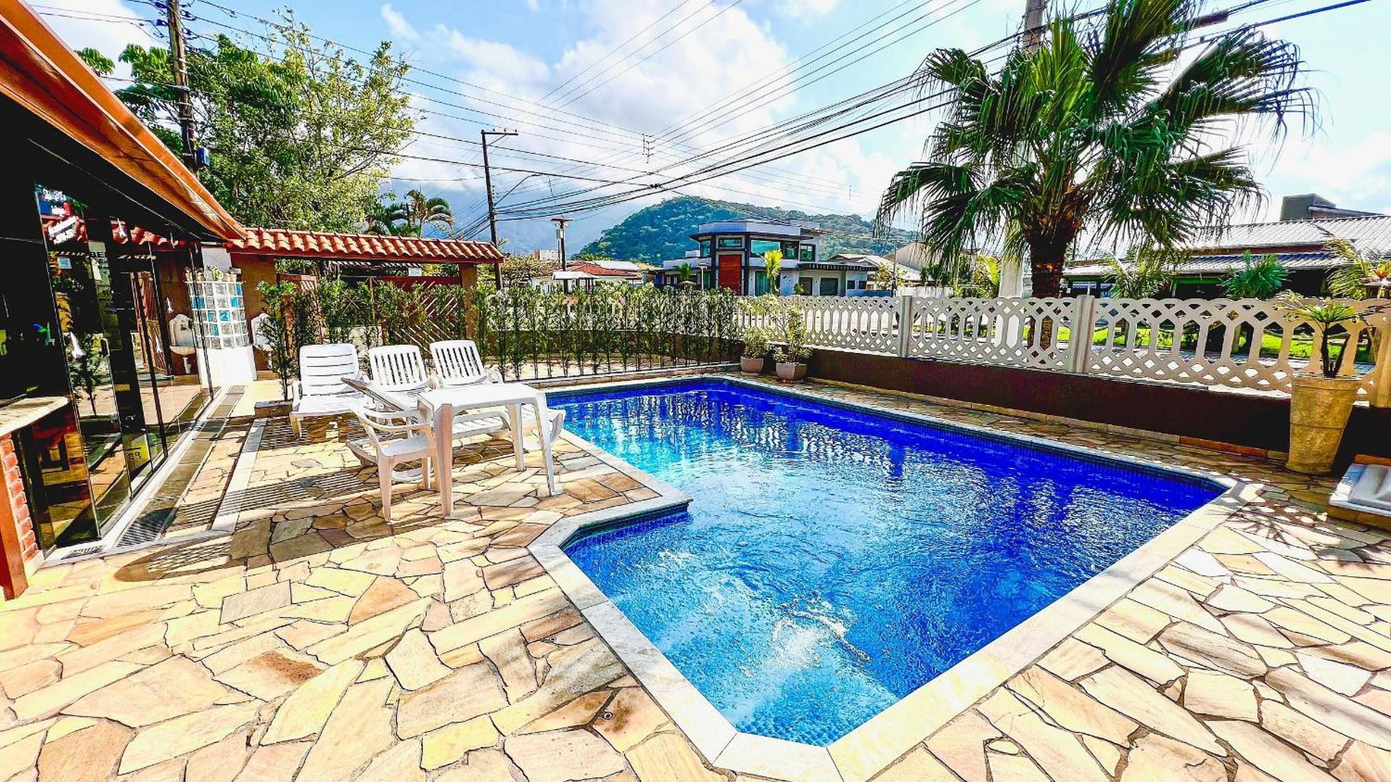Praia/Piscina Com Hidro /Pebolim/Sinuca E Wi-Fi Caraguatatuba Esterno foto