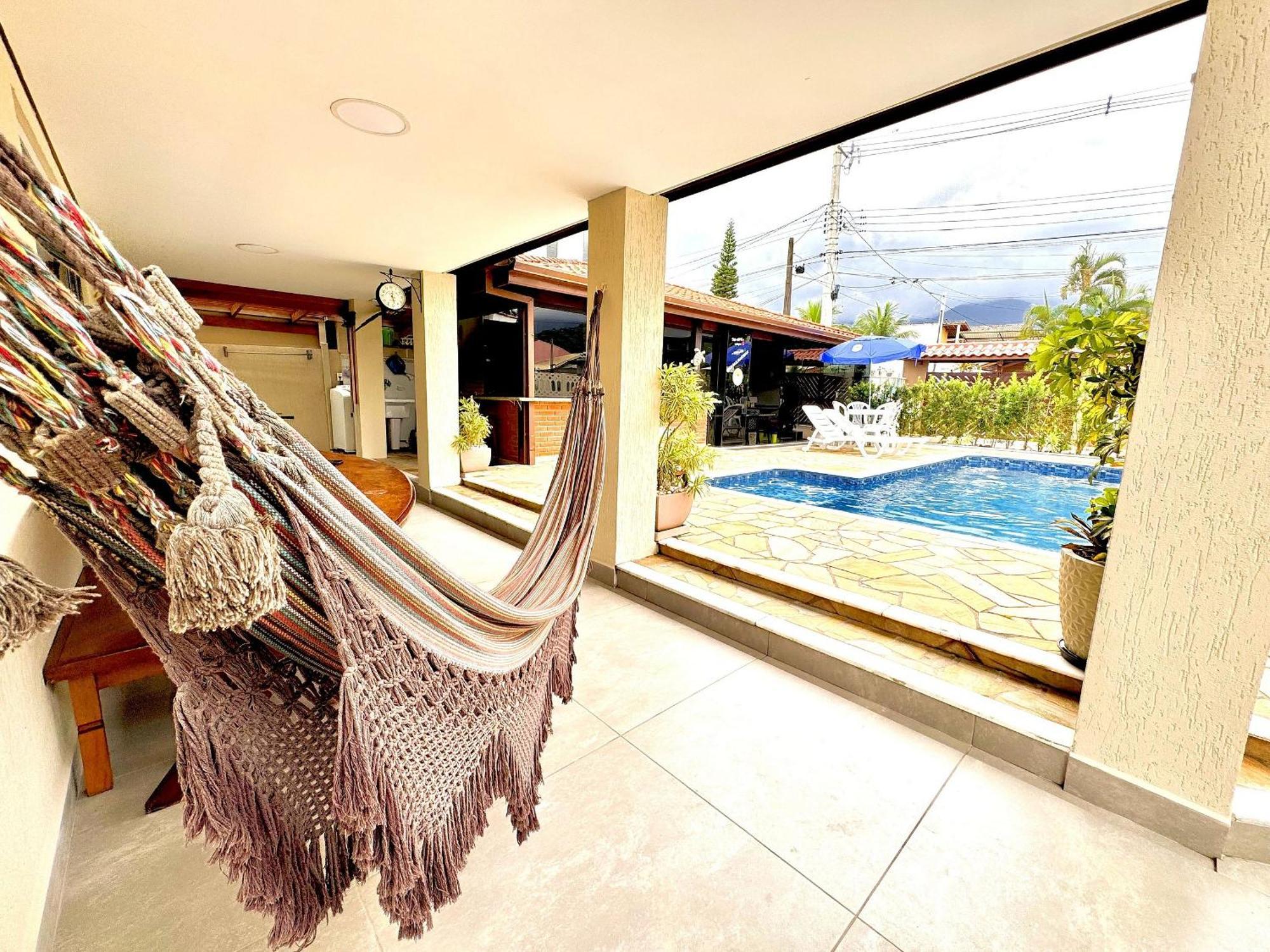 Praia/Piscina Com Hidro /Pebolim/Sinuca E Wi-Fi Caraguatatuba Esterno foto