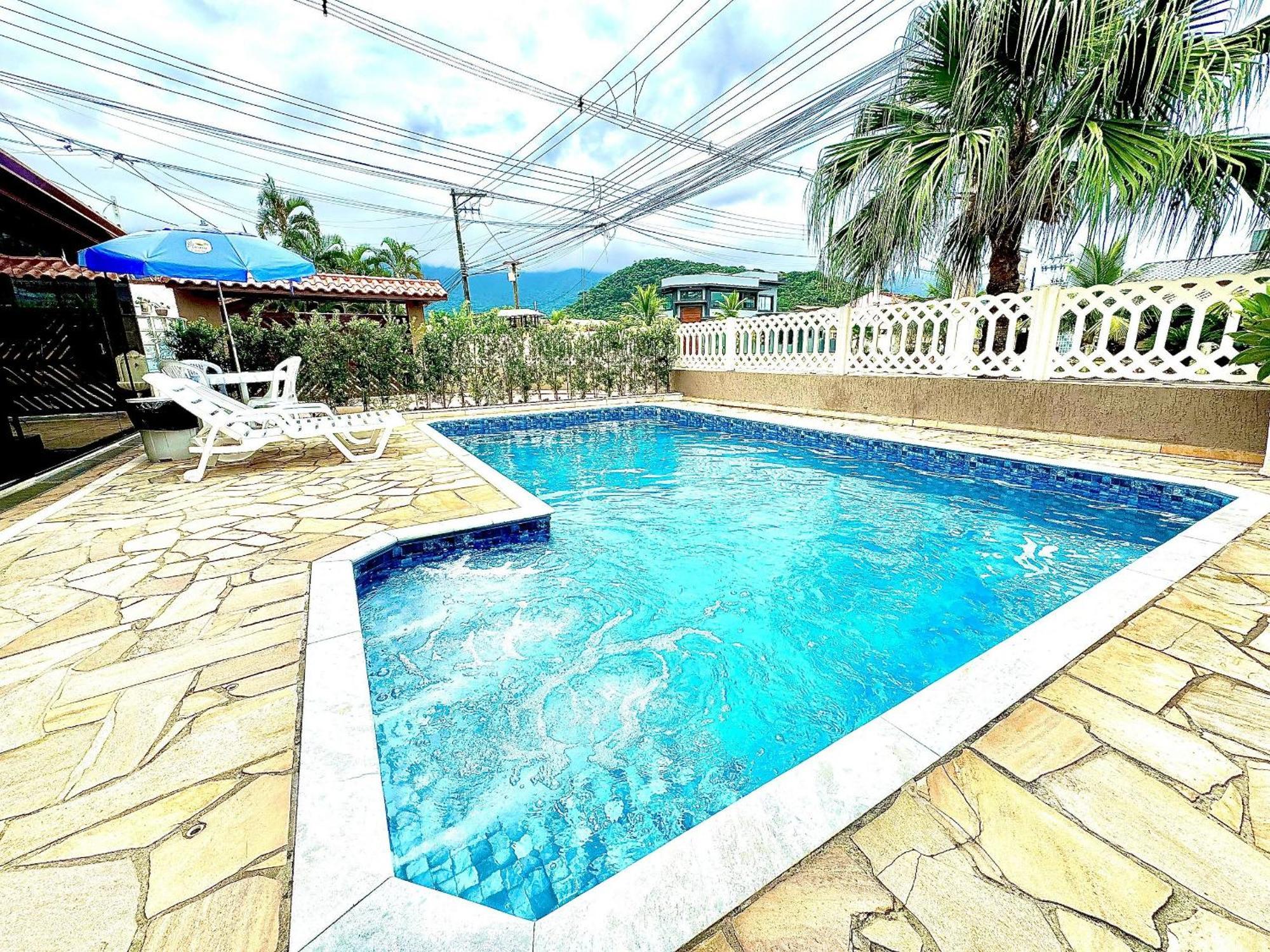 Praia/Piscina Com Hidro /Pebolim/Sinuca E Wi-Fi Caraguatatuba Esterno foto