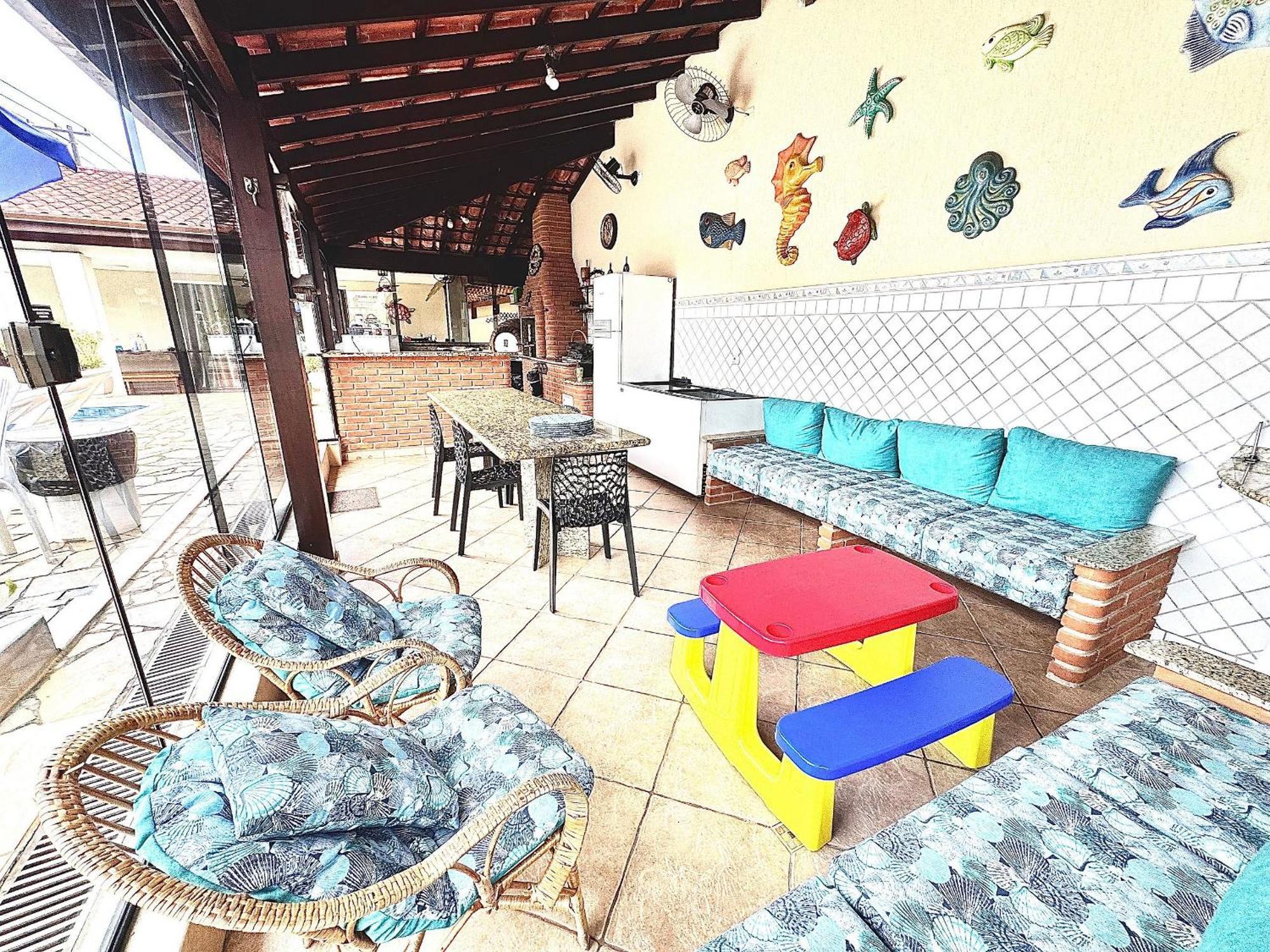 Praia/Piscina Com Hidro /Pebolim/Sinuca E Wi-Fi Caraguatatuba Esterno foto